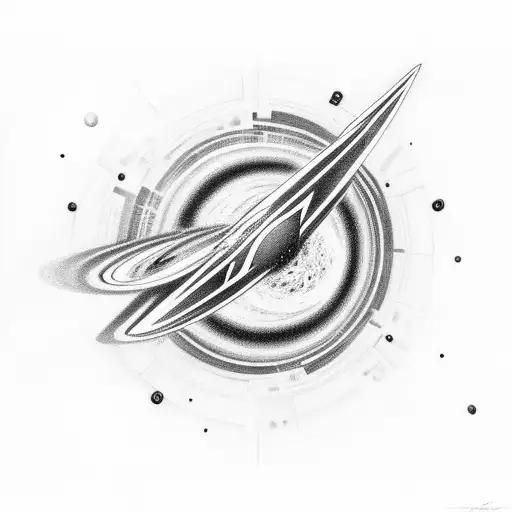 A Futuristic Car Speeding Through A Galaxy