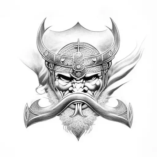 Viking And Symbol Of Rebirth