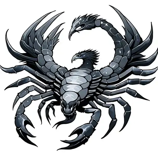 Phoenix With The Constellation Of Scorpion