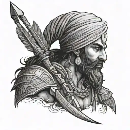 Sikh Warrior Arrow