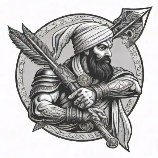 Sikh Warrior Arrow