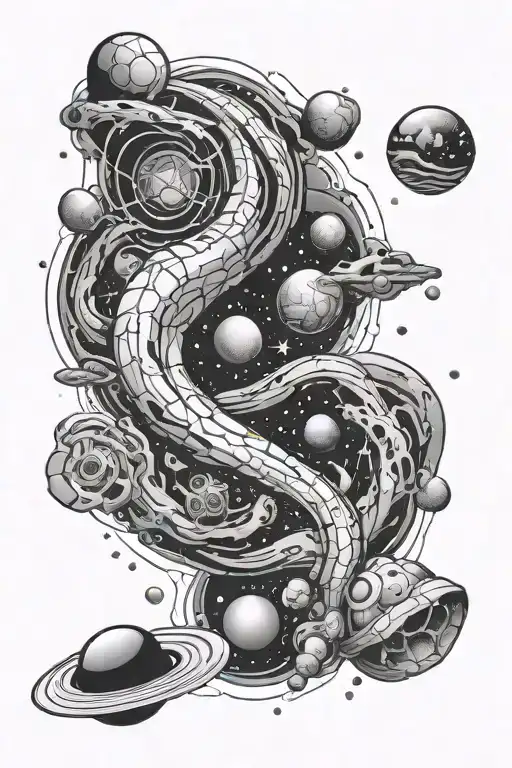 Space And Galaxys And Worm Holes Arm Sleeve