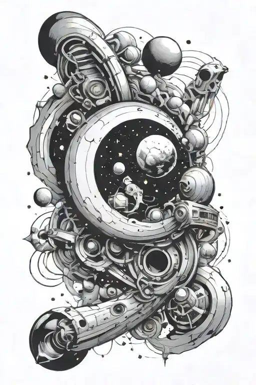 Space And Galaxys And Worm Holes Arm Sleeve