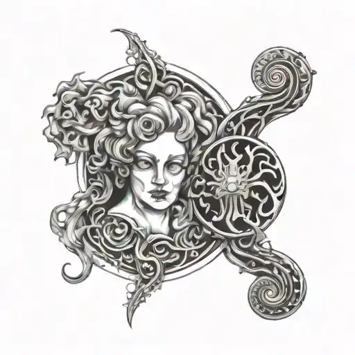 Medussa And Gemini Zodiac Sign