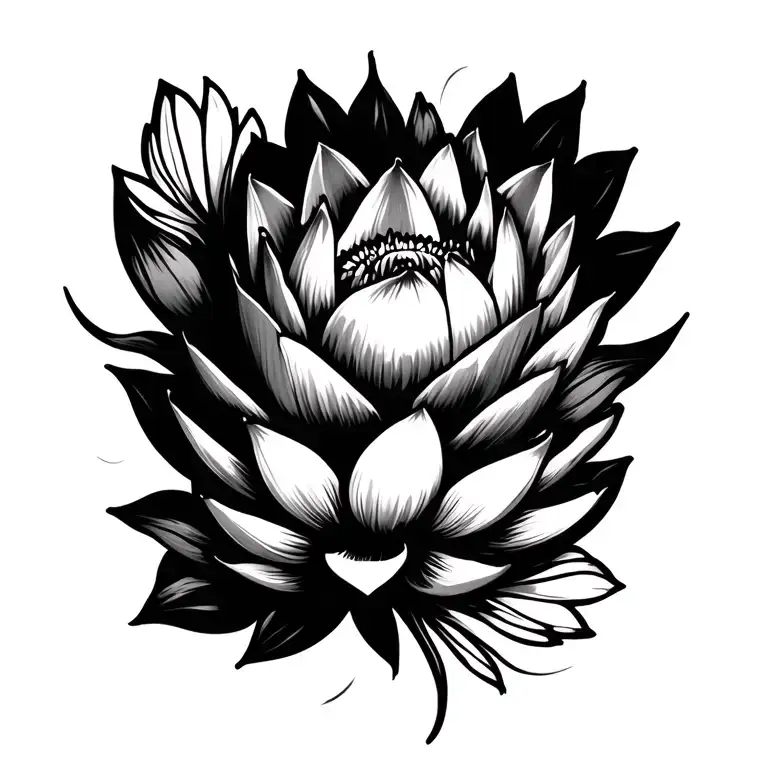 Simple Lotus Flowers Mandala