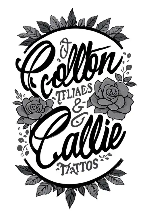 Colton And Callie Lettering