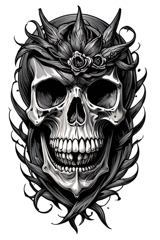 Evil Skull Surrounded