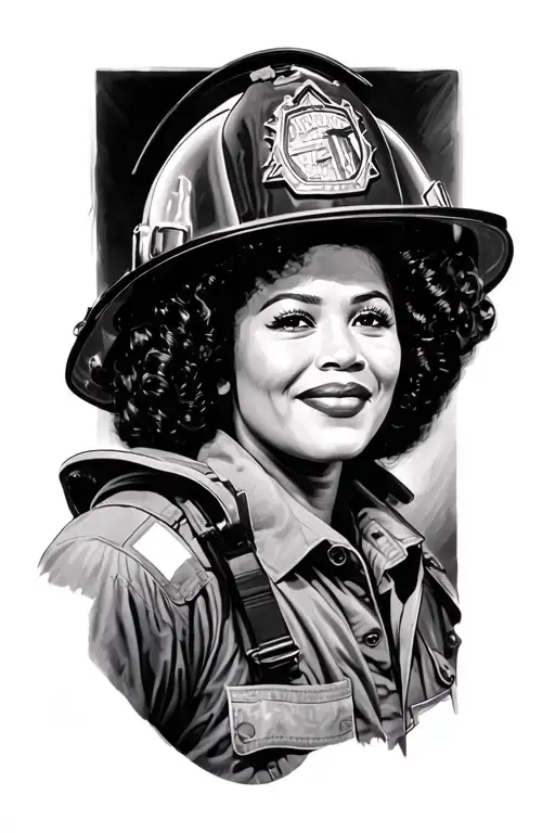 Betty Davis As Firefighter