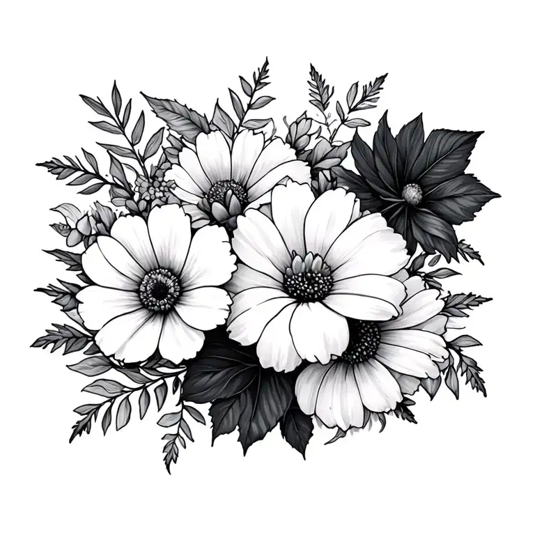 Fall Wild Flowers And Halloween