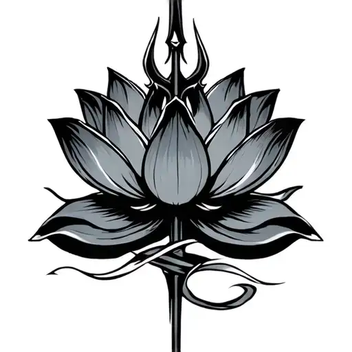 Sharp Lotus Black And Grey With Trident