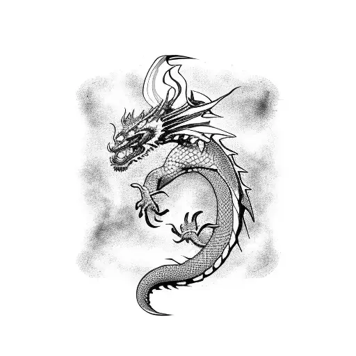 Dragon With Name Banner