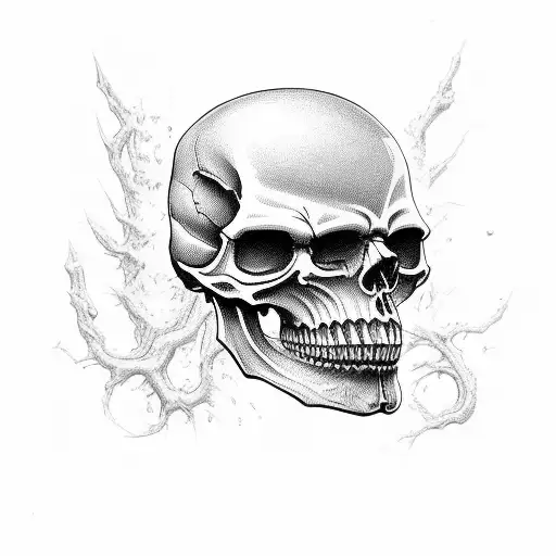 Dark Skull Motocycle