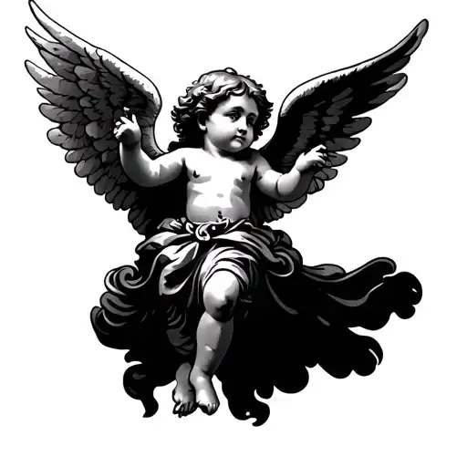 Cherub Angel Flying
