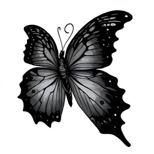 Semicolon And Butterfly