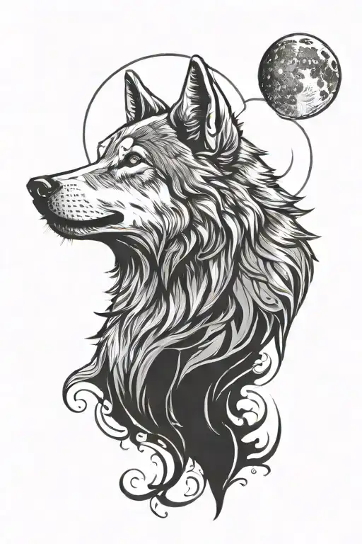 Wolf Howling At The Moon