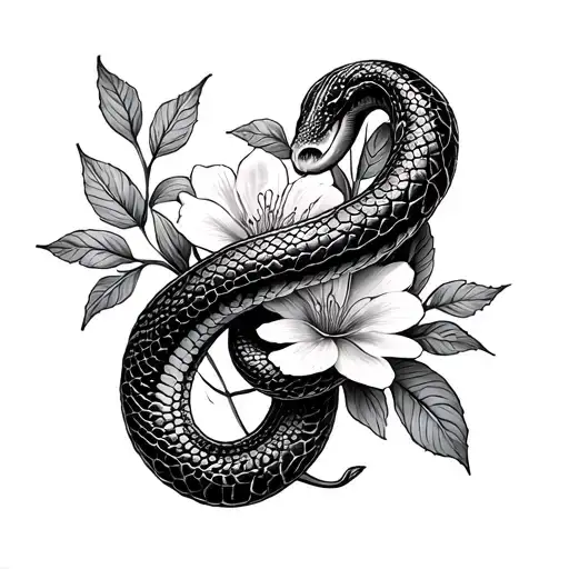 Snake Floral Patterns