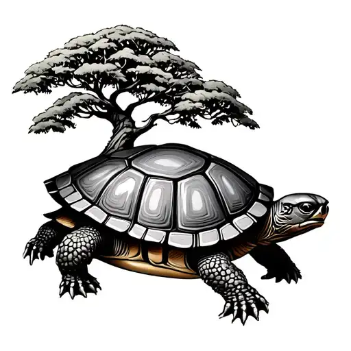 Boaba Tree On A Tortoise
