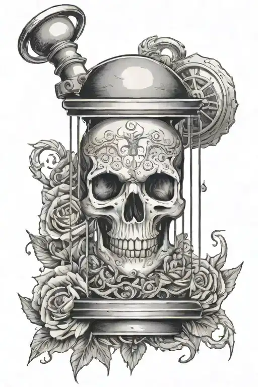 Skull Sand Timer