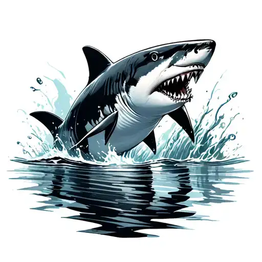 Water With Shark In It