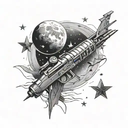 Shooting For The Stars Aiming For The Moon Rising