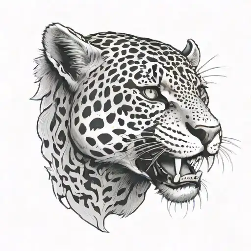 Jaguar With Skull In It It's Mouth Wide Open