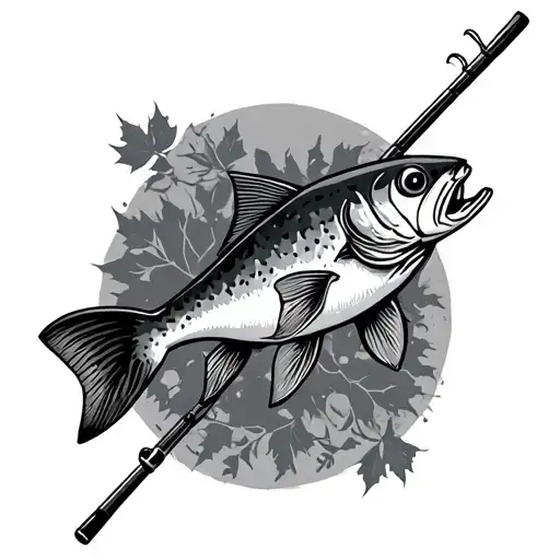 Fall Fishing Rod