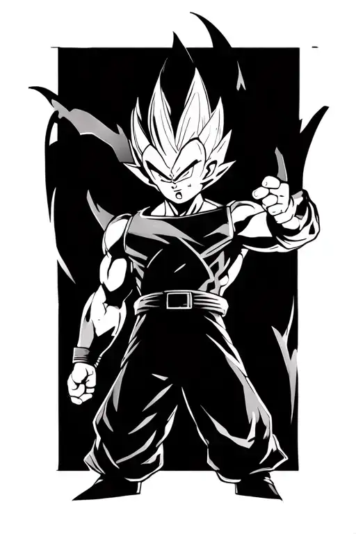 Majin-vegeta From Dragonball As He Says Goodbye Before Killing Himself