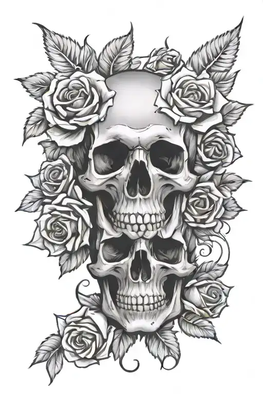 Skull And Roses