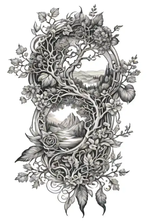 Nature And Running And Fractal