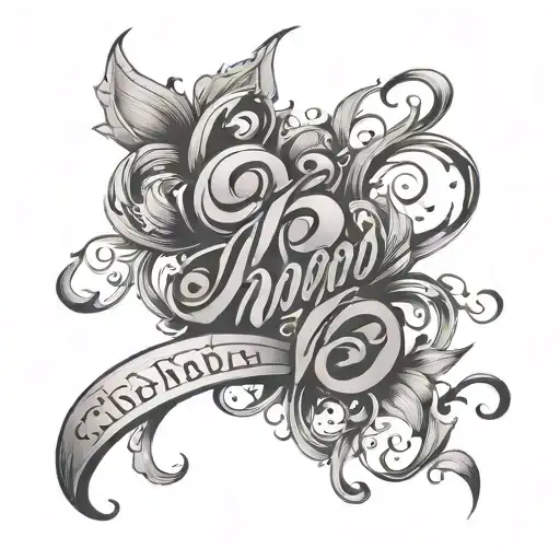 One Word Calligraphy Tattoo For Women On Neck