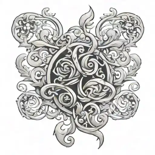 Born Broken Scroll Work