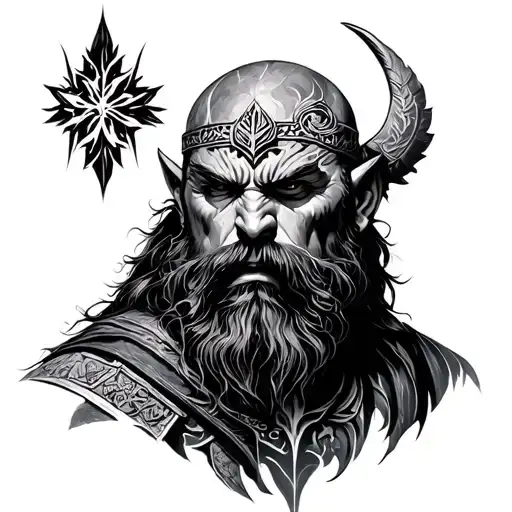 Nordic Thematic And Touch Of God Of War