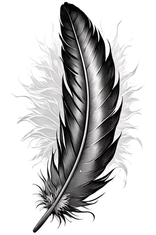 Delicate Feather Symbol Of Freedom