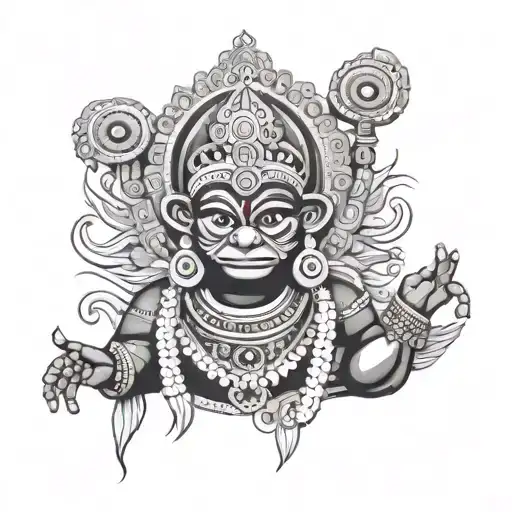 Theyyam And Kathakali Male Character