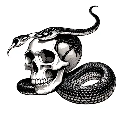 Skull And Snake
