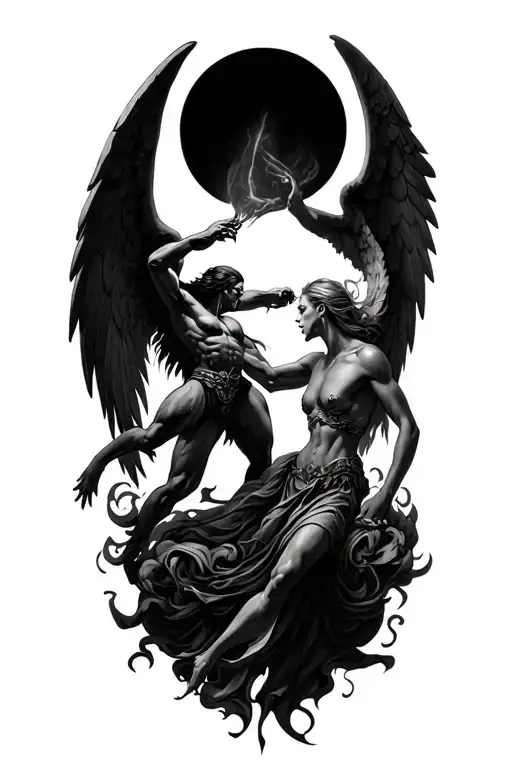 Angels Vs Demons Fighting