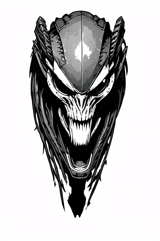 Predator Fighting Alien