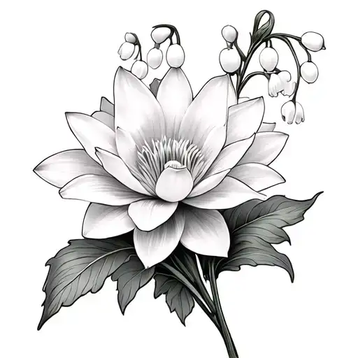 Lily Of The Valley Carnation Water Lily Morning Glory Bouquet