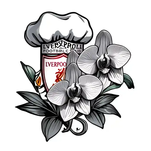 Liverpool Football Club With Orchids A Chef Hat And Om