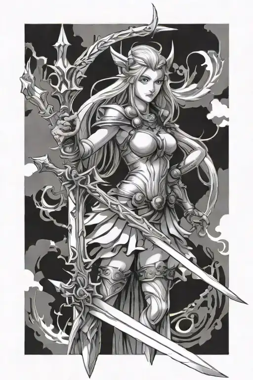 Great Fairy Sword Goddess White Scword Und True Master Sword