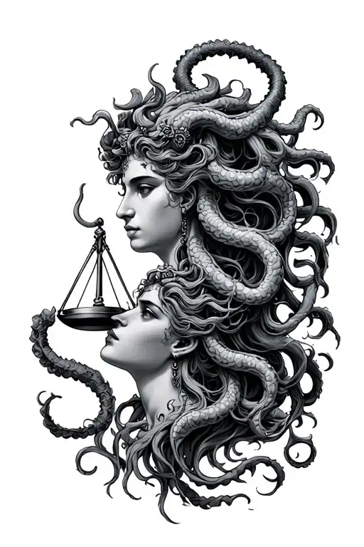Libra And Medusa Together