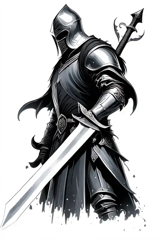 Knight Holding Sword