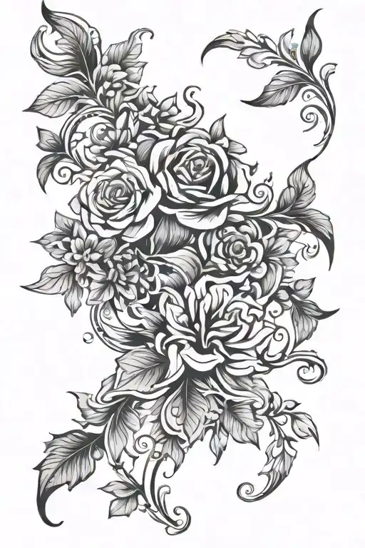 Floral Patterns Intertwined