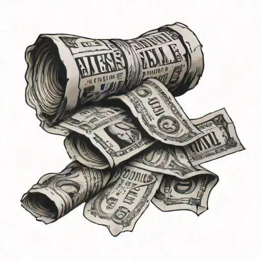 Words And A Crumpled Money Bill