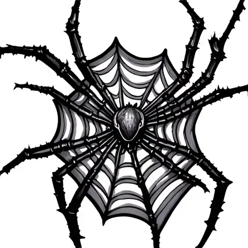 Spider Web With Tranchula