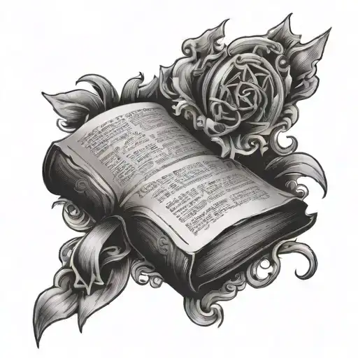 Open Bible With Writing