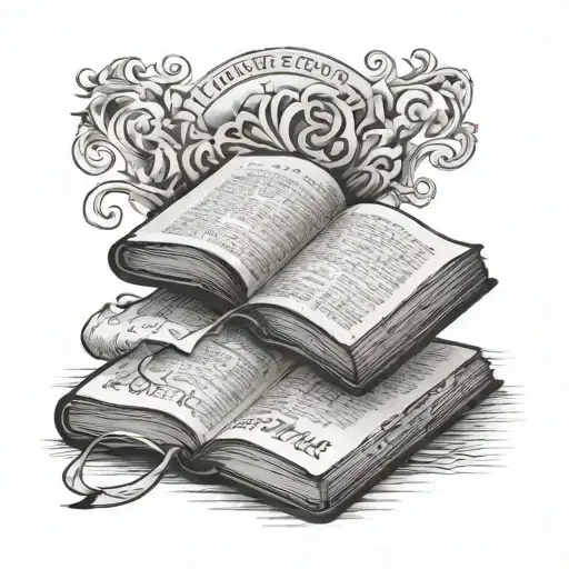 Open Bible With Writing