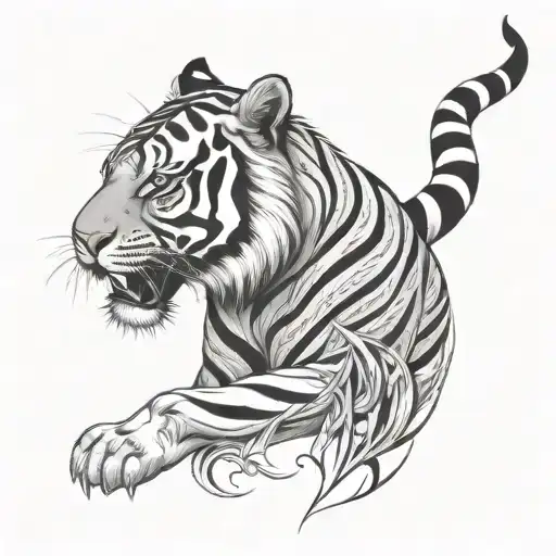 Tribal Abstract Tiger