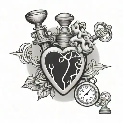 Heart Brain Sand Clock