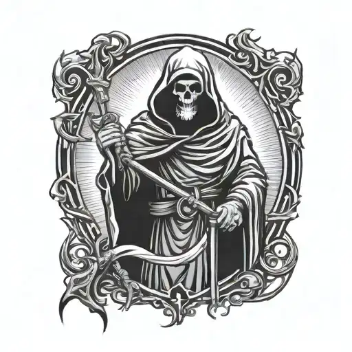 Hooded Reaper Silohuette